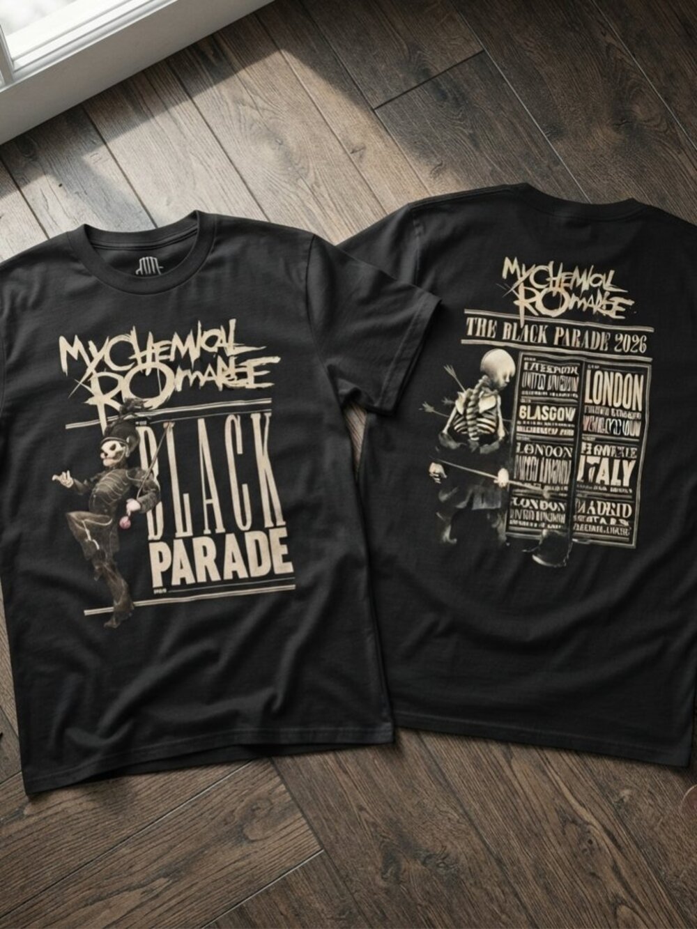 My Chemical Romance The Black Parade 2026 Tour Vintage Graphic T-Shirt
